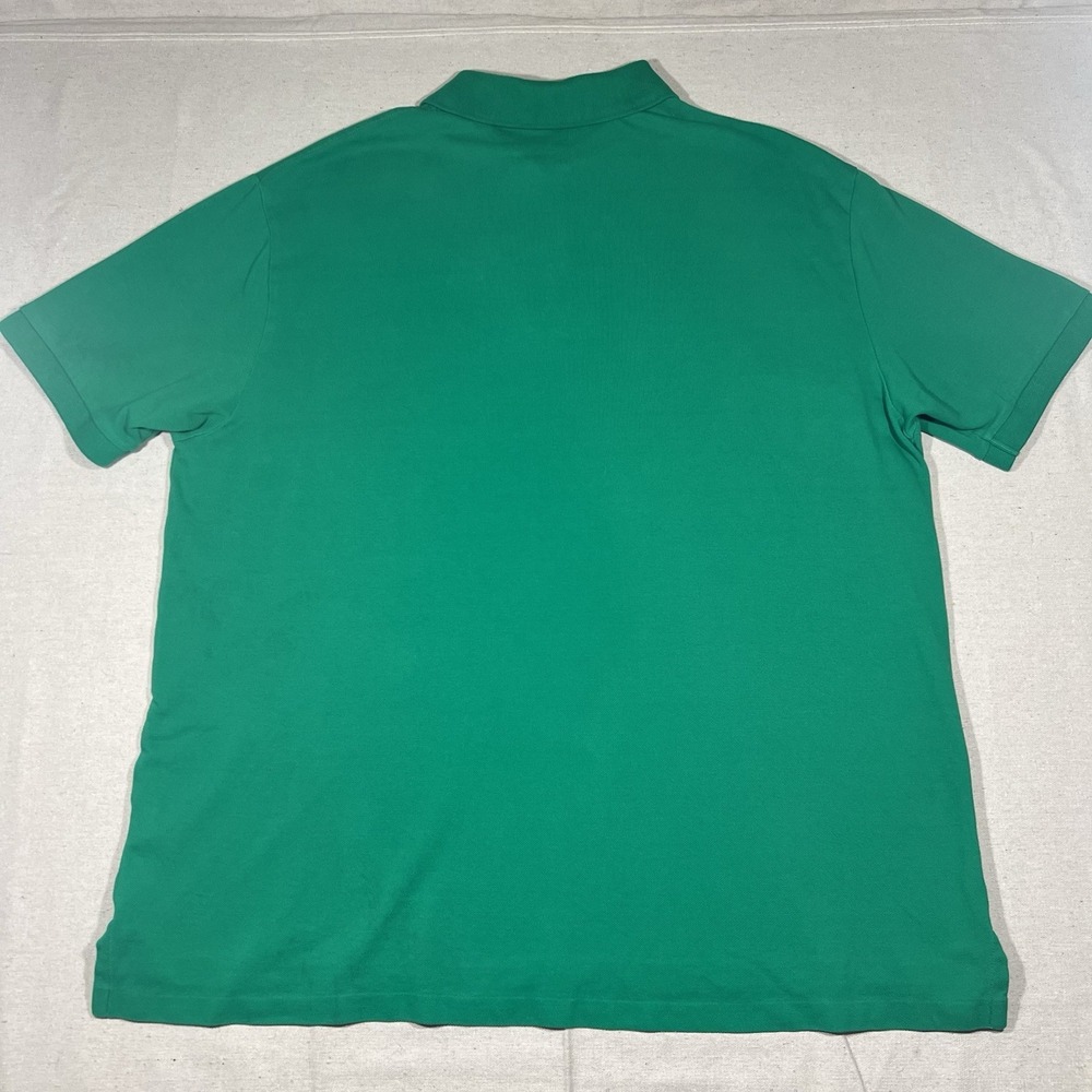 Polo Ralph Lauren Men's 2XB Green Shirt‎ Cotton Short Sleeves Orange Pony Preppy - Picture 3 of 10